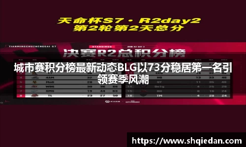 城市赛积分榜最新动态BLG以73分稳居第一名引领赛季风潮